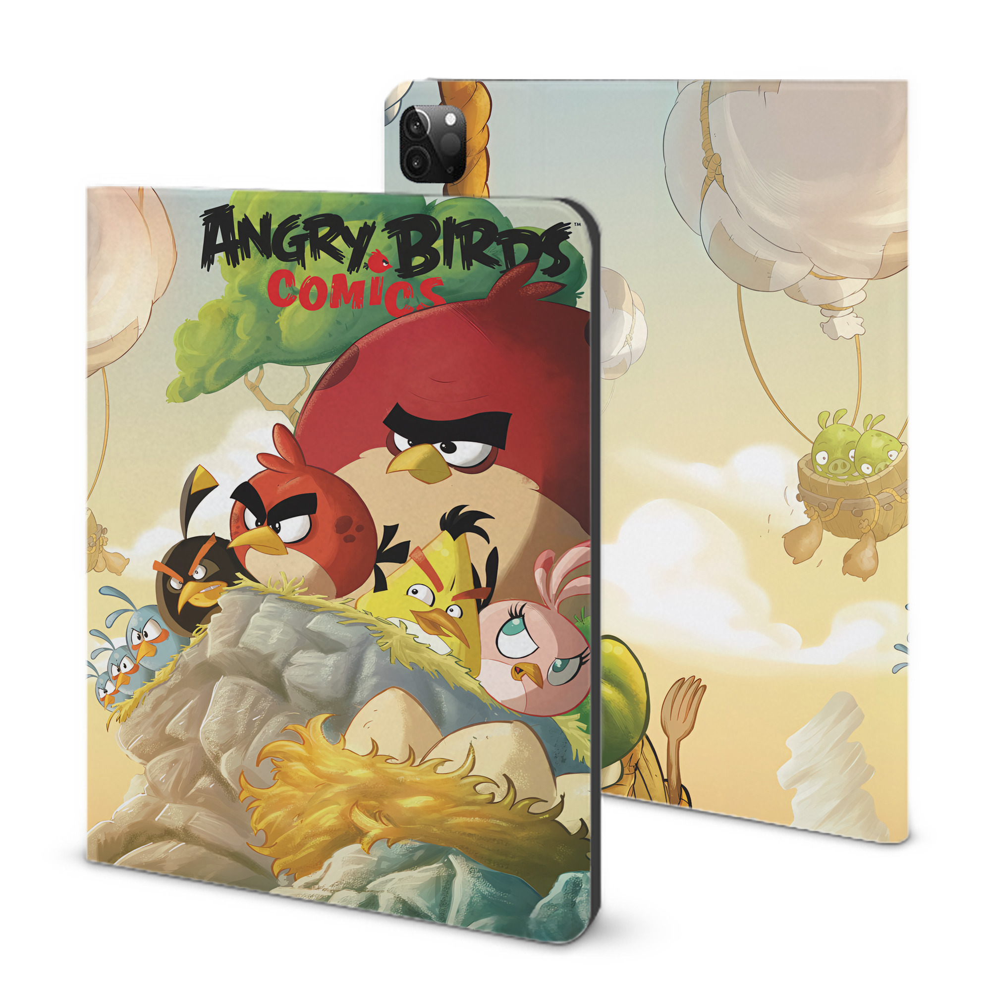 （画像用） Angry Birds アングリーバード IPadケース ペンホルダー付き ブックスタイルデザイン